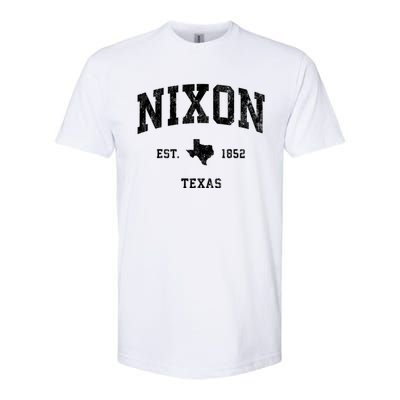 Nixon Texas Tx Vintage Established Athletic Sports Design Softstyle CVC T-Shirt