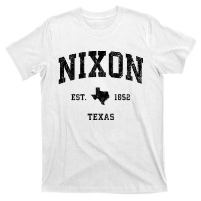 Nixon Texas Tx Vintage Established Athletic Sports Design T-Shirt