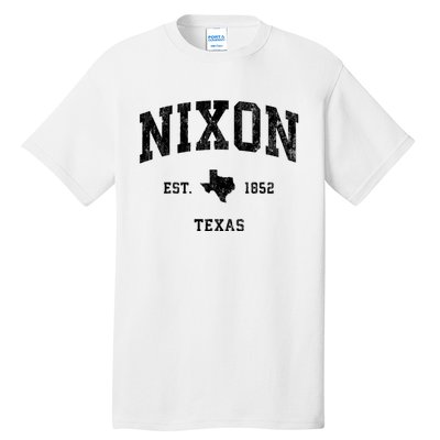 Nixon Texas Tx Vintage Established Athletic Sports Design Tall T-Shirt