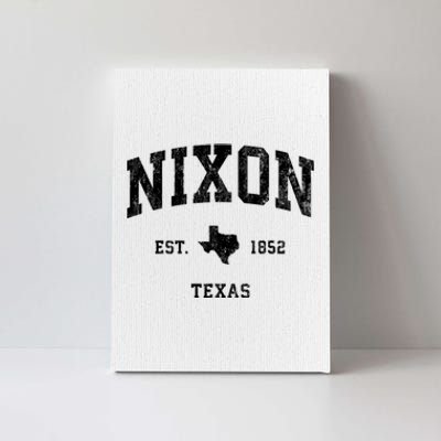 Nixon Texas Tx Vintage Established Athletic Sports Design Canvas