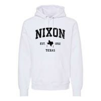 Nixon Texas Tx Vintage Established Athletic Sports Design Premium Hoodie