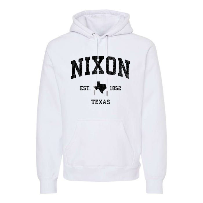 Nixon Texas Tx Vintage Established Athletic Sports Design Premium Hoodie