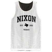 Nixon Texas Tx Vintage Established Athletic Sports Design Mesh Reversible Basketball Jersey Tank