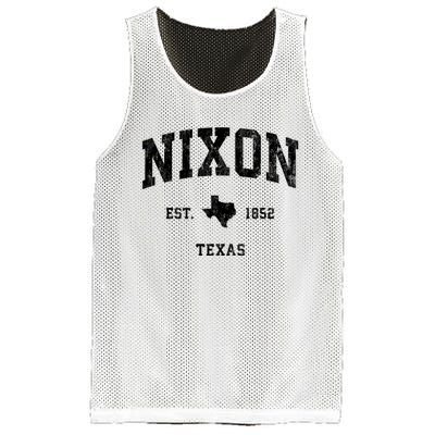 Nixon Texas Tx Vintage Established Athletic Sports Design Mesh Reversible Basketball Jersey Tank