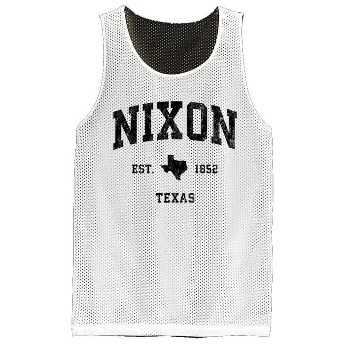 Nixon Texas Tx Vintage Established Athletic Sports Design Mesh Reversible Basketball Jersey Tank