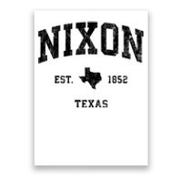 Nixon Texas Tx Vintage Established Athletic Sports Design Poster