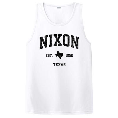 Nixon Texas Tx Vintage Established Athletic Sports Design PosiCharge Competitor Tank