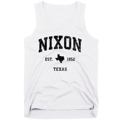 Nixon Texas Tx Vintage Established Athletic Sports Design Tank Top