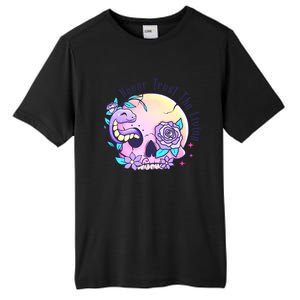 Never Trust The Living Pink Skull Cute Snake Funny Halloween Cute Gift Tall Fusion ChromaSoft Performance T-Shirt