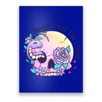 Never Trust The Living Pink Skull Cute Snake Funny Halloween Cute Gift Poster