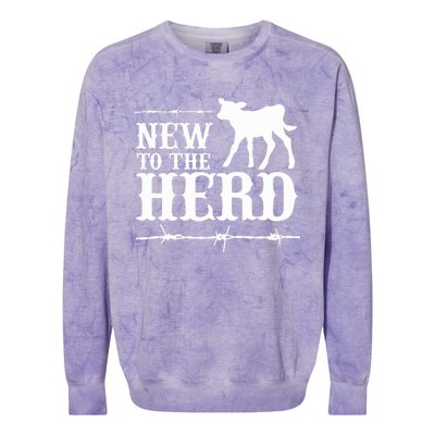 New To The Herd Country Colorblast Crewneck Sweatshirt