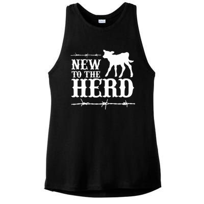 New To The Herd Country Ladies PosiCharge Tri-Blend Wicking Tank