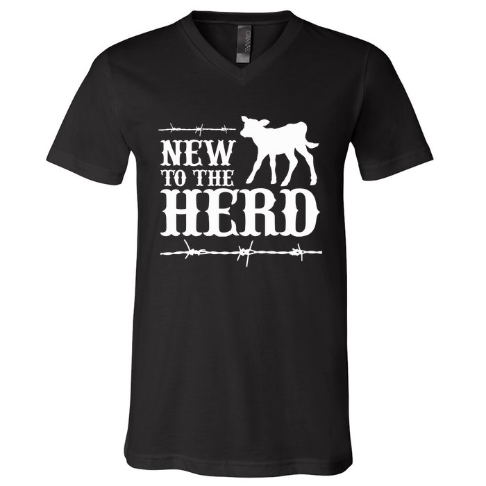 New To The Herd Country V-Neck T-Shirt