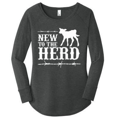 New To The Herd Country Women's Perfect Tri Tunic Long Sleeve Shirt