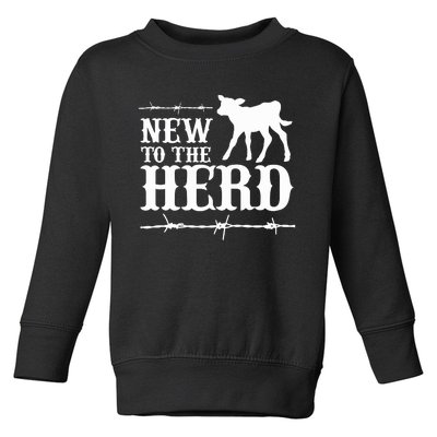 New To The Herd Country Toddler Sweatshirt