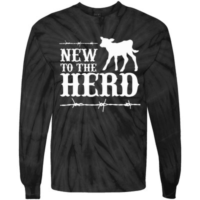 New To The Herd Country Tie-Dye Long Sleeve Shirt