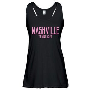 Nashville Tennessee Text Print Ladies Essential Flowy Tank