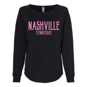 Nashville Tennessee Text Print Womens California Wash Sweatshirt