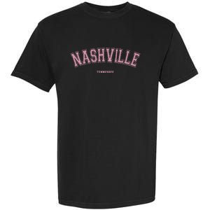 Nashville Tennessee Tn Varsity Style On Nashville Garment-Dyed Heavyweight T-Shirt