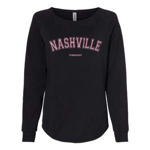 Nashville Tennessee Tn Varsity Style On Nashville Womens California Wash Sweatshirt