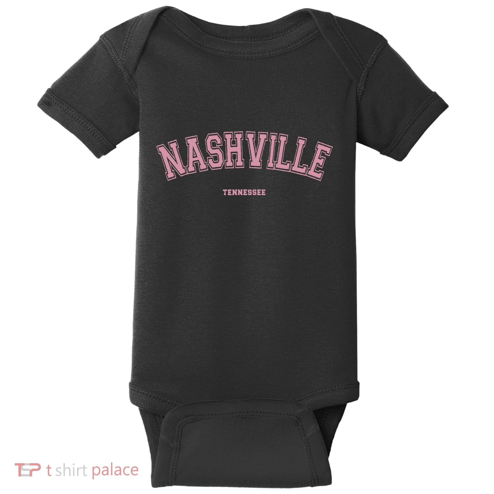 Nashville Tennessee Tn Varsity Style On Nashville Baby Bodysuit