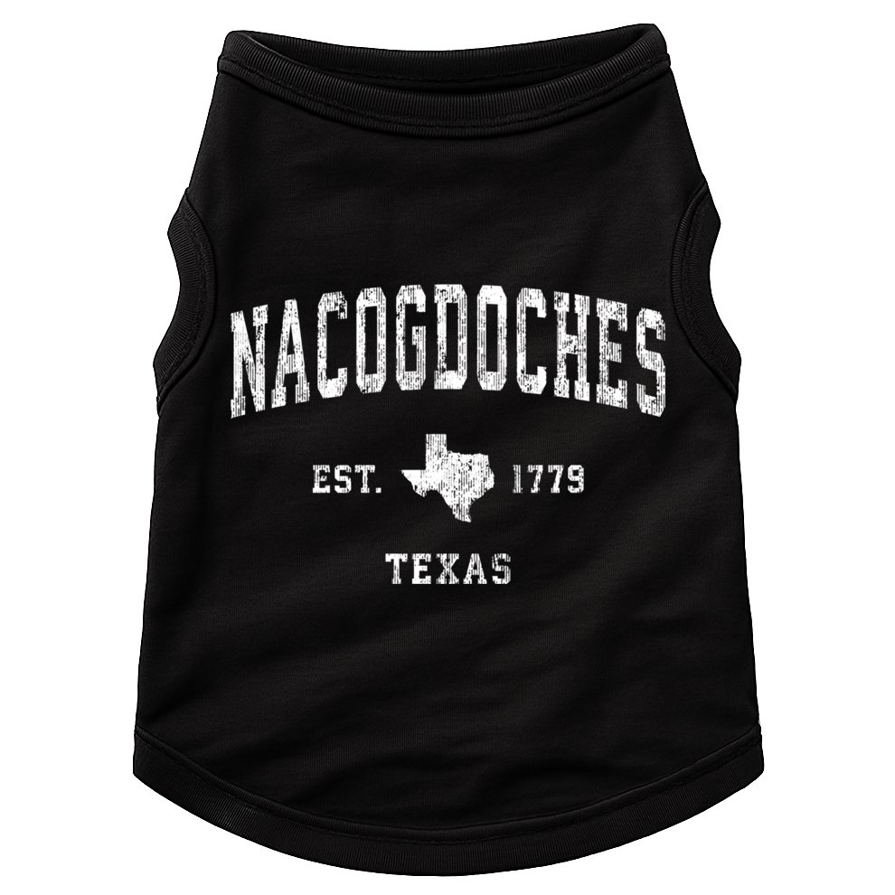 Nacogdoches Texas Tx Vintage Athletic Sports Doggie Tank