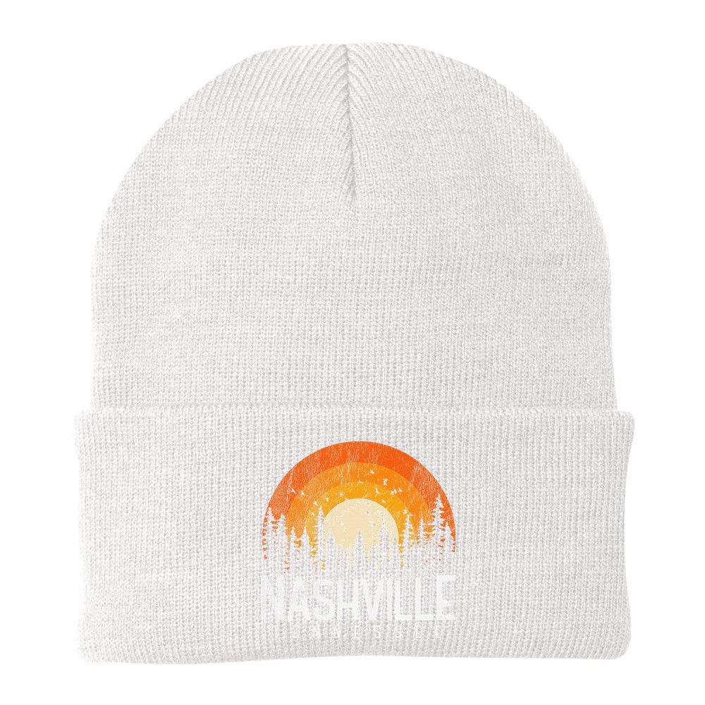 Nashville Tennessee TN Retro Style Vintage 80s Gift Beanie