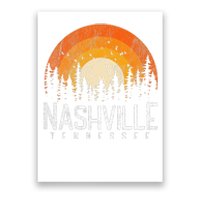 Nashville Tennessee TN Retro Style Vintage 80s Gift Poster