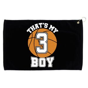 Number Three ThatS My #3 Basketball Mom Dad Family Gift Grommeted Golf Towel