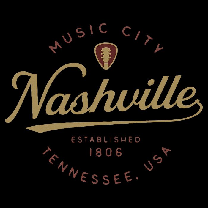 Nashville Tn Tennessee Music City Guitar Country Music Nash Drawstring Bag