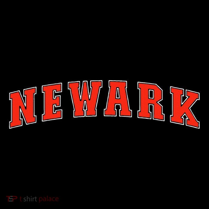 Newark Texas Tx College Style Red Text Newark Full-Length Apron With Pockets