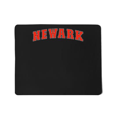 Newark Texas Tx College Style Red Text Newark Mousepad