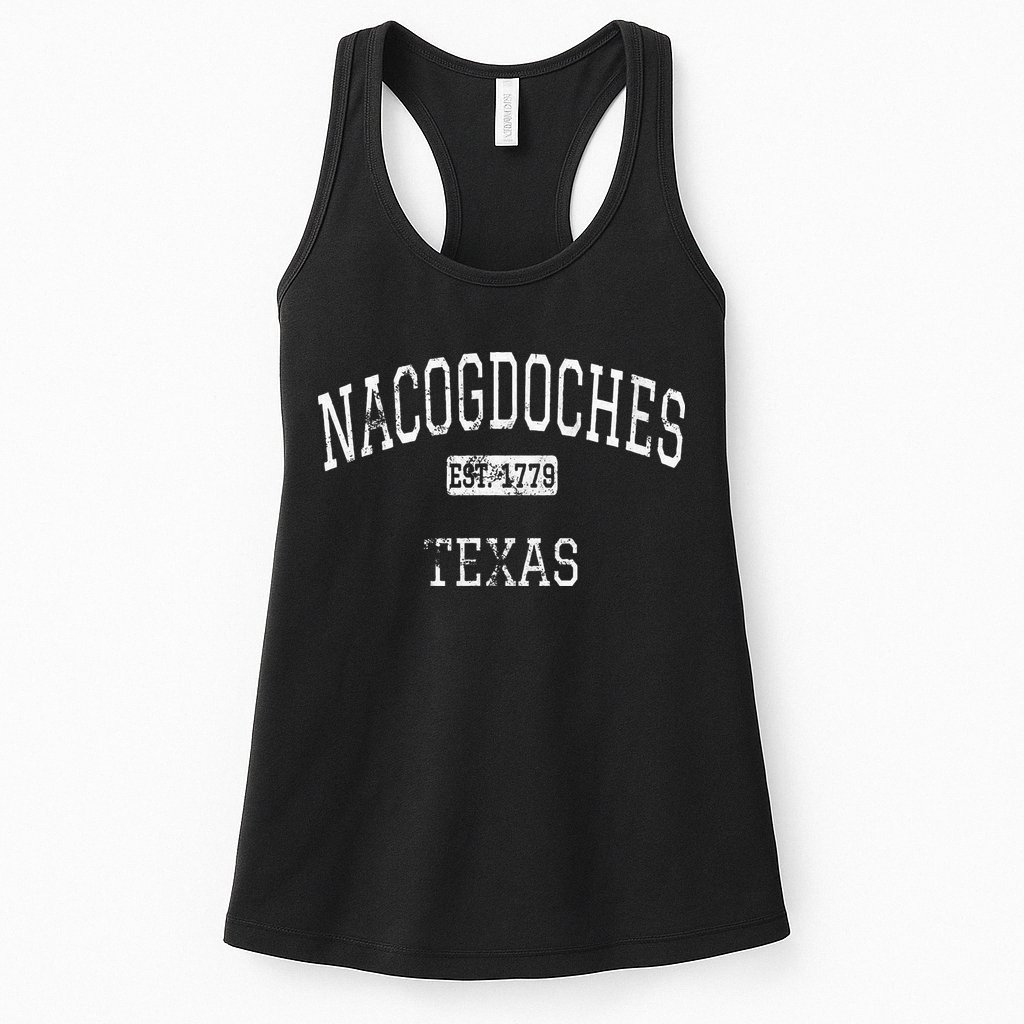 Nacogdoches Texas TX Vintage Womens Tank Top