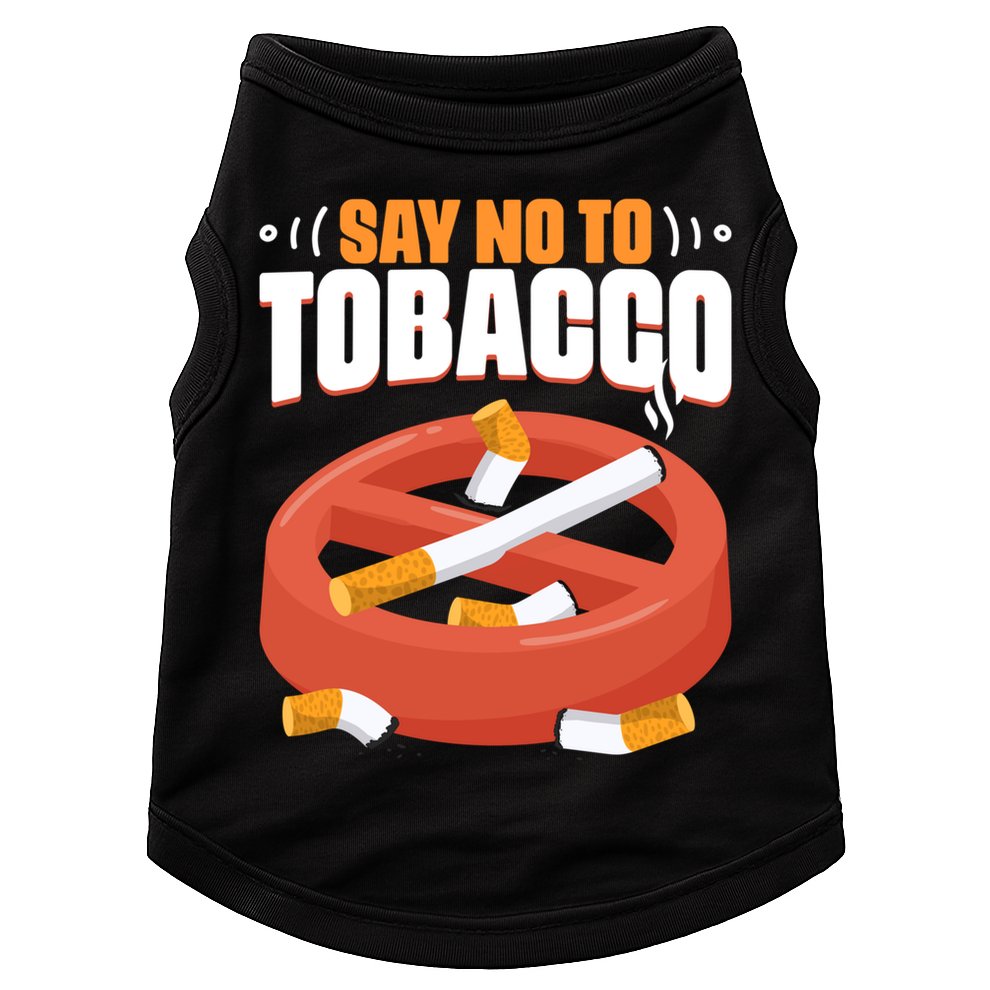 No To Tobacco Gift No Tobacco Day Anti Cigarettes Anti Smoking Gift Doggie Tank