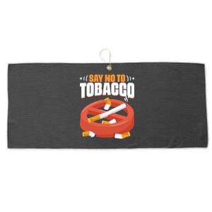 No To Tobacco Gift No Tobacco Day Anti Cigarettes Anti Smoking Gift Large Microfiber Waffle Golf Towel