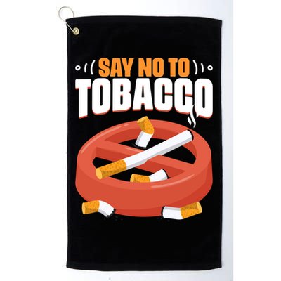 No To Tobacco Gift No Tobacco Day Anti Cigarettes Anti Smoking Gift Golf Towel