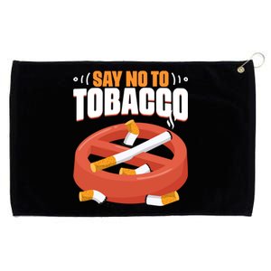 No To Tobacco Gift No Tobacco Day Anti Cigarettes Anti Smoking Gift Grommeted Golf Towel