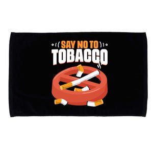 No To Tobacco Gift No Tobacco Day Anti Cigarettes Anti Smoking Gift Microfiber Hand Towel