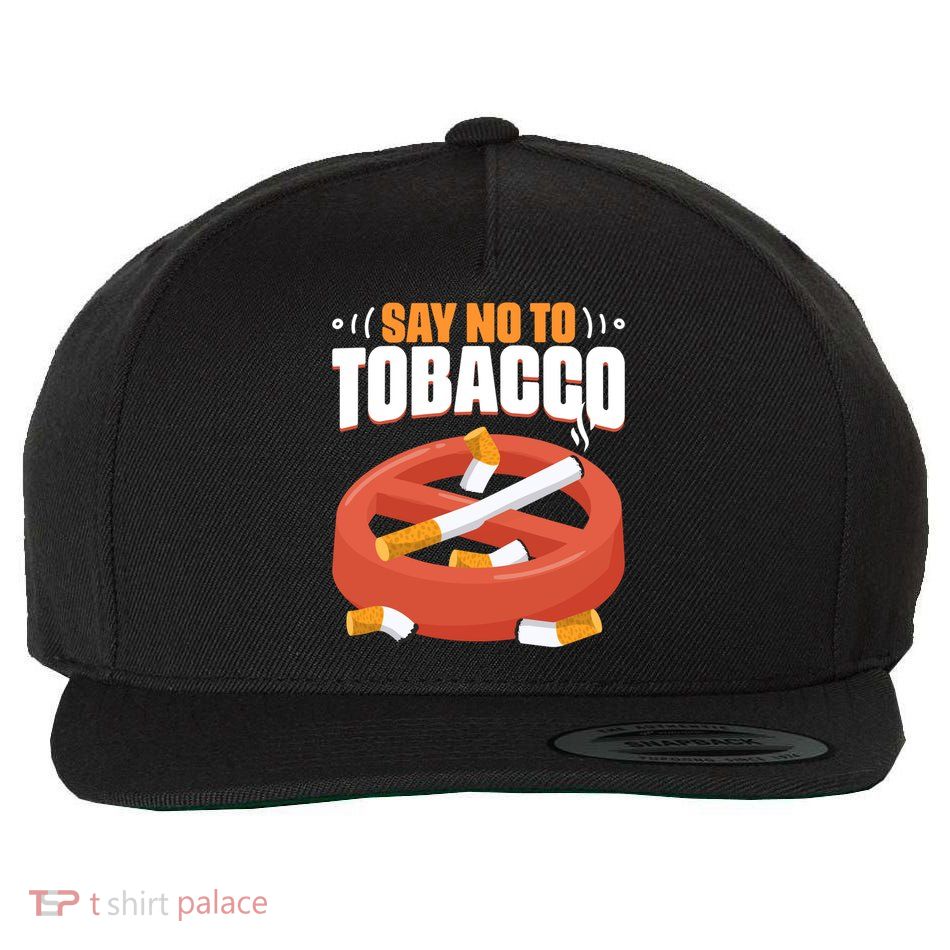 No To Tobacco Gift No Tobacco Day Anti Cigarettes Anti Smoking Gift Wool Snapback Cap
