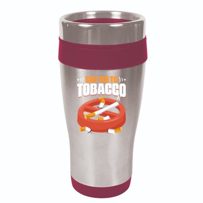 No To Tobacco Gift No Tobacco Day Anti Cigarettes Anti Smoking Gift 16oz Travel Tumbler
