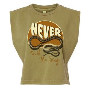 Never Trust The Living Garment-Dyed Women's Muscle Tee