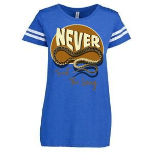 Never Trust The Living Enza Ladies Jersey Football T-Shirt