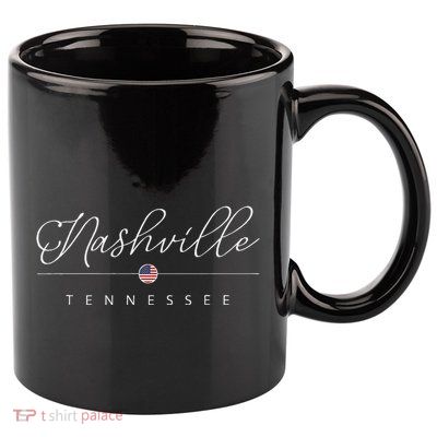 Nashville Tennessee Tn On Nashville 11oz C Handle Ceramic Mug