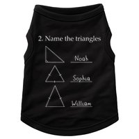 Name The Triangles Math Problem Funny Math Lover Doggie Tank