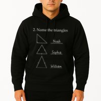 Name The Triangles Math Problem Funny Math Lover Hoodie