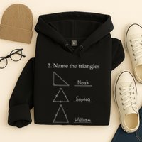 Name The Triangles Math Problem Funny Math Lover Hoodie