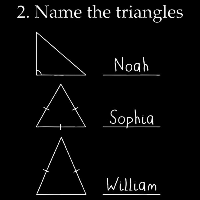 Name The Triangles Math Problem Funny Math Lover Mousepad