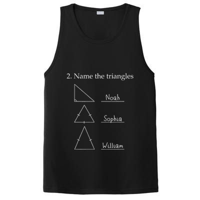 Name The Triangles Math Problem Funny Math Lover PosiCharge Competitor Tank