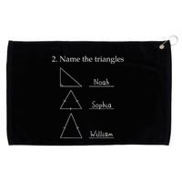 Name The Triangles Math Problem Funny Math Lover Grommeted Golf Towel