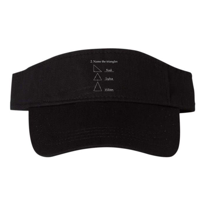 Name The Triangles Math Problem Funny Math Lover Visor